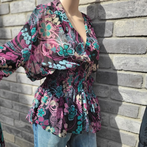 Y2k Bisou Bisou see through blouse (finally found it!) Ready to ship! - Picture 4 of 5